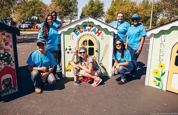 Businesses Build Playhouses with Habitat