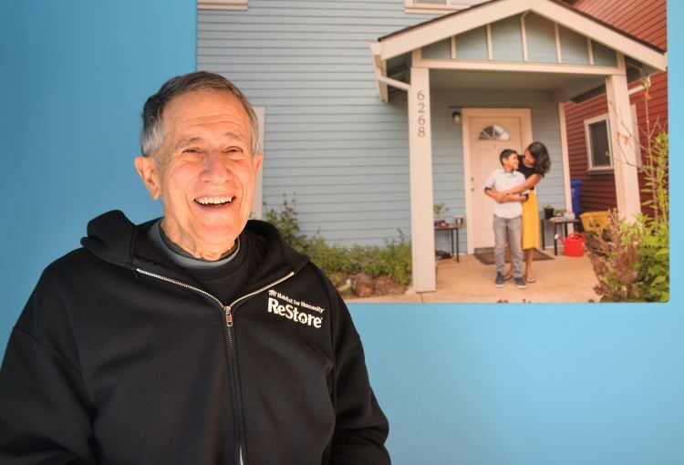Rick stands in the entryway of ReStore Concord