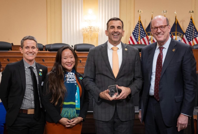 L-R Krys Morgenthaler, Patti Wang Cross, Rep. Sam Liccardo, Jonathan Reckford at US House of Representatives