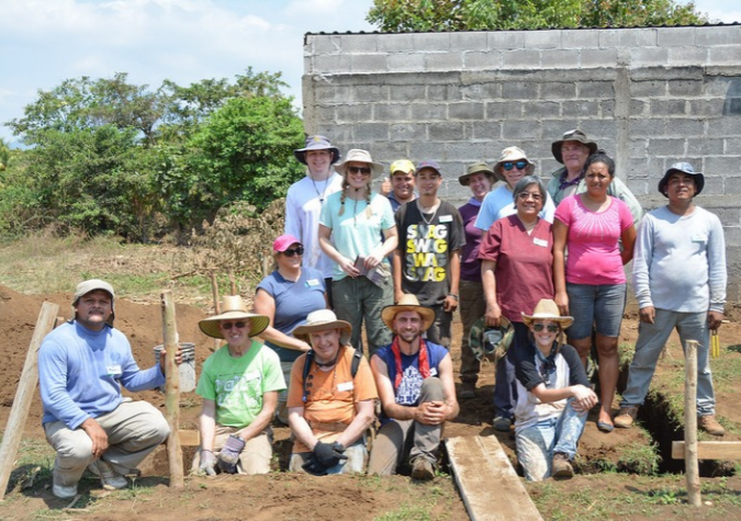 Habitat Volunteers building in El Salvador