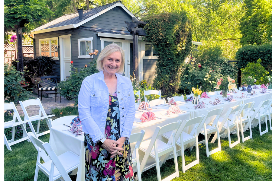 Habitat President & CEO, Janice Jensen at Table