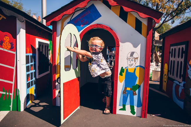 Kid in Playhouse