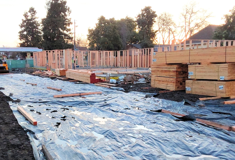 The Start of Framing Homes at Sequoia Grove