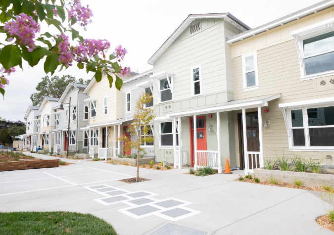 Row of townhouses at Esperanza Place