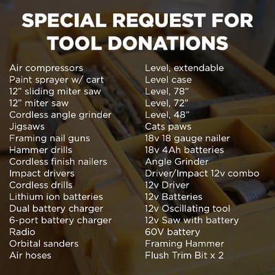 SPECIAL REQUEST FOR TOOL DONATIONS-1